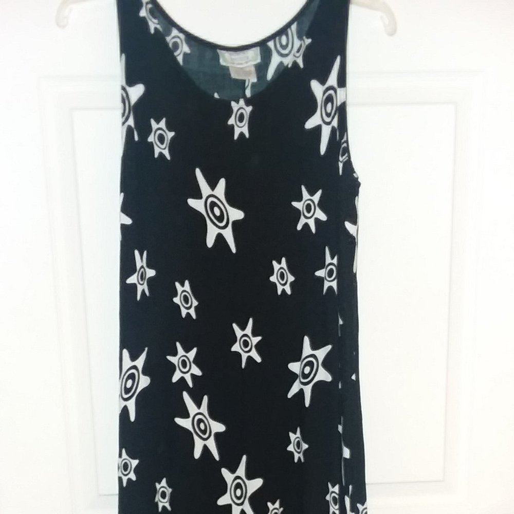 Desert Shores Womens Sz S African Print Sun Dress